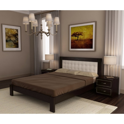 Кровать деревянная двуспальная 160 см Бильбао ArtWood Венге