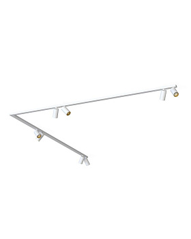 Світильник MONO CORNER VIII 2X200 WHITE/GOLD