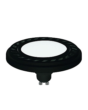 Лампа REFLECTOR LED 9W, 3000K, GU10, ES111, ANGLE 120, DIFFUSER, BLACK