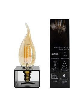 Лампа BULB VINTAGE LED 4W, 2200K, E14, ANGLE 360