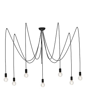 Люстра SPIDER BLACK VII