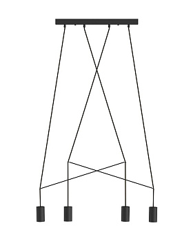 Люстра IMBRIA BLACK IV listwa